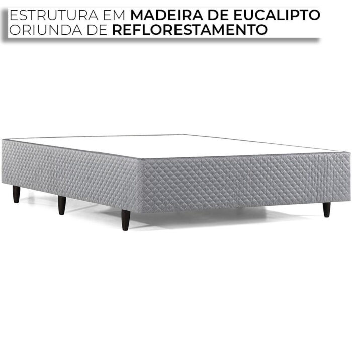 Cama Box de Casal Ortopedic, Espuma Alto Suporte, 56x138x188 cm - Image 4