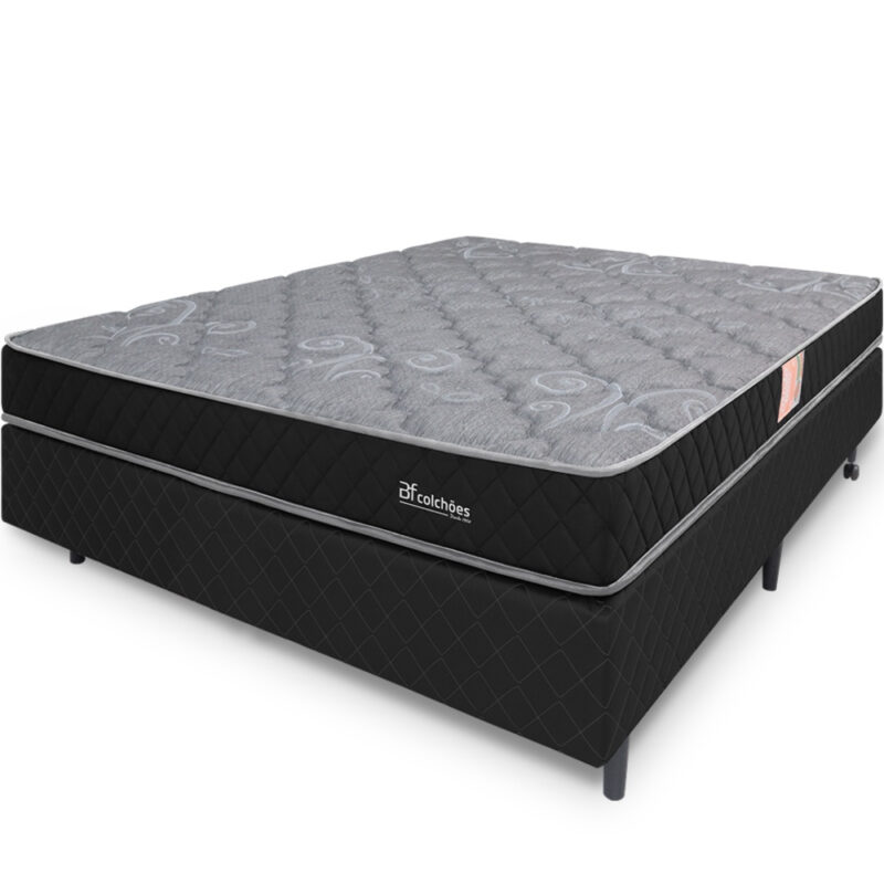 Cama Box Colchão Casal Espuma D45 Extra Firme Ortopédico Certificada Antialérgico 138x188x51cm