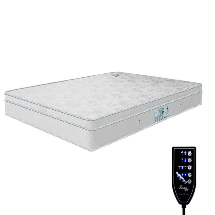 Colchão Massageador Magnético Energia Bio Quântica Casal Branco
