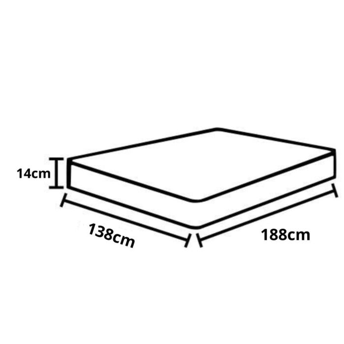 Colchão Casal Espuma D33 Sleep 138x188x14cm - Image 6