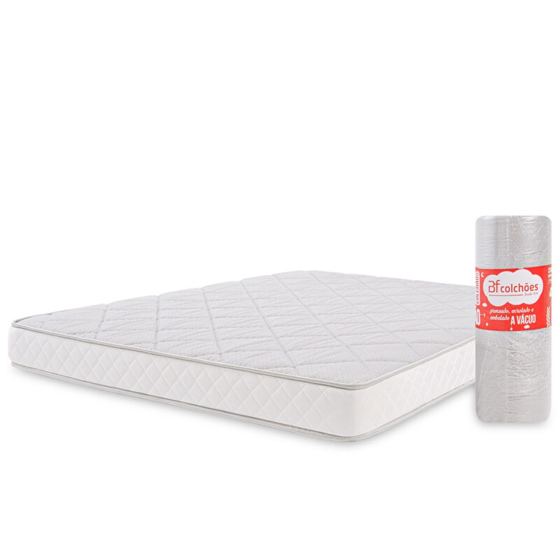 Colchão Casal Espuma D33 A Vácuo Ortopédica Certificada 138x188x17cm -