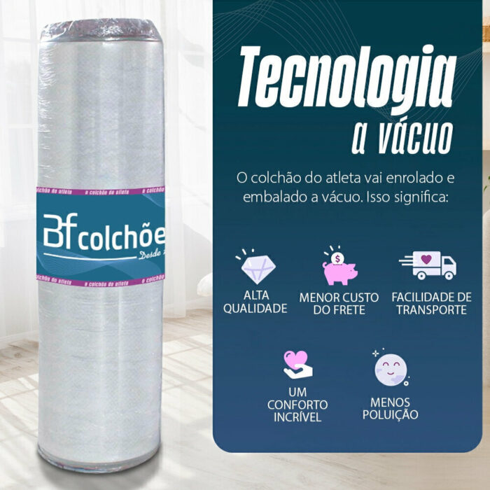 Colchão Casal Firme Antistress A Vácuo Ortopédico Light - Image 6