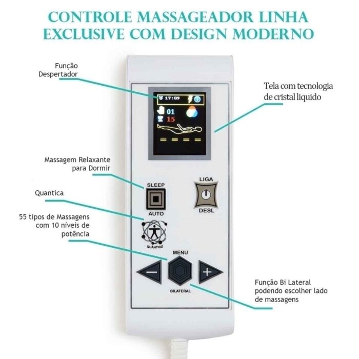 Colchão Magnético Casal Bio Massageador 2 Controles Soft Hr Premium - Image 4