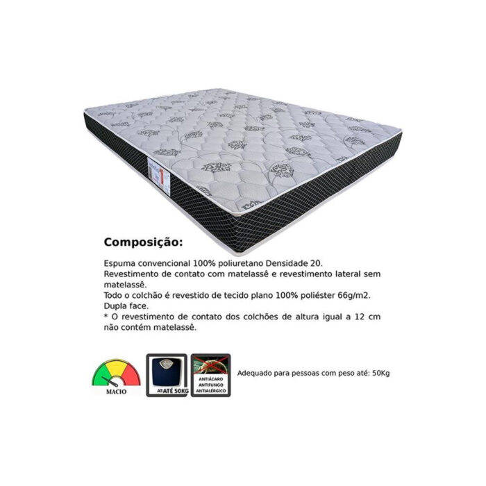 Colchão D20 Comfortpedic Line 68x148x12 - Image 4