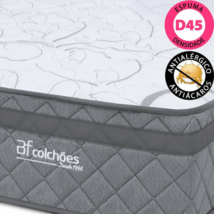 Colchão Solteiro Espuma D45 Extra Firme Ortopédico Antialérgico Certificado 78x188x24cm - - Image 4