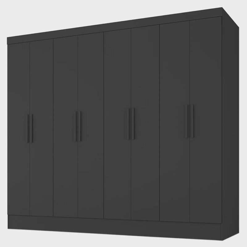 Guarda Roupa Casal 8 Portas 4 Gavetas Jatobá