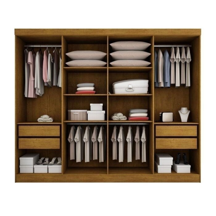 Guarda Roupa Casal Hera 8 Portas E 4 Gavetas - Image 3
