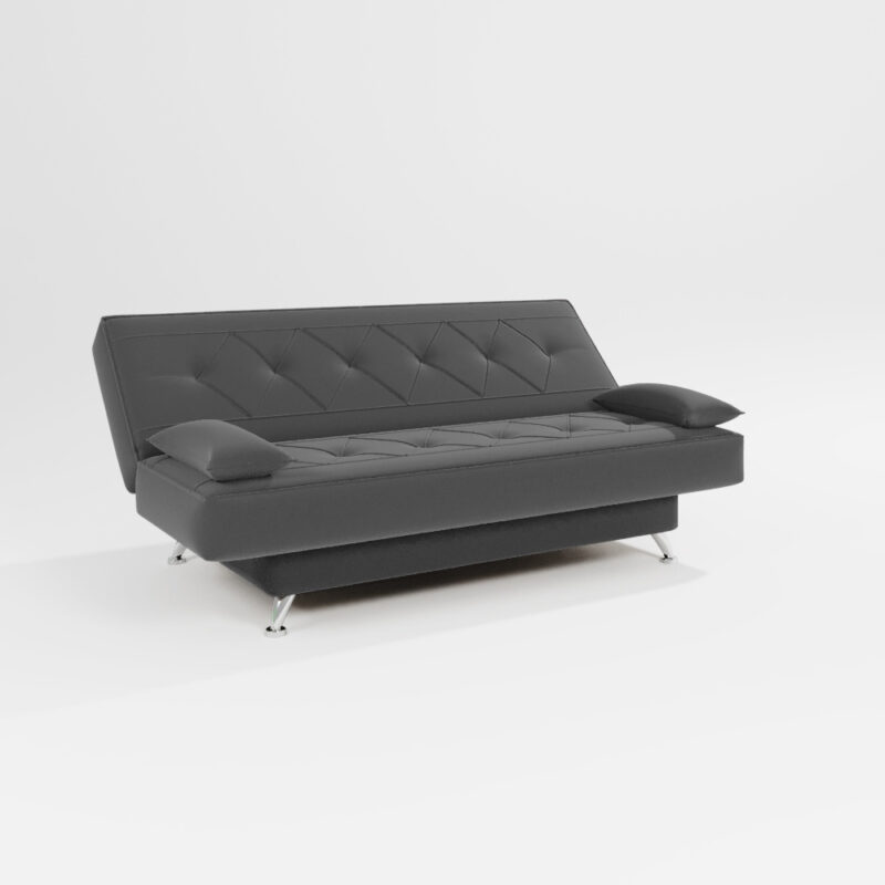 Sofá Cama 1,80m Isis Suede Cinza
